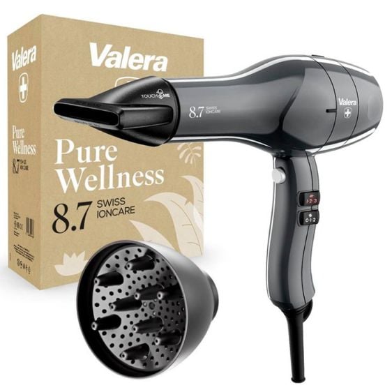 Professional hair dryer VALERA Swiss Ioncare SIC 8.7 RC, 2000 W, Timeless Grey