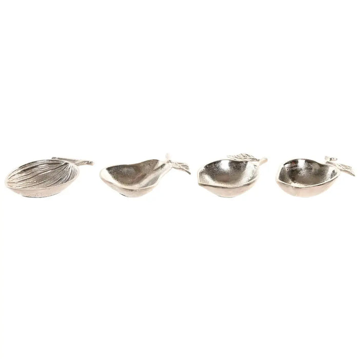 Valet Tray Home ESPRIT Silver Aluminium Shabby Chic 16 x 10 x 4 cm - Декорация и Осветление<<<Дом