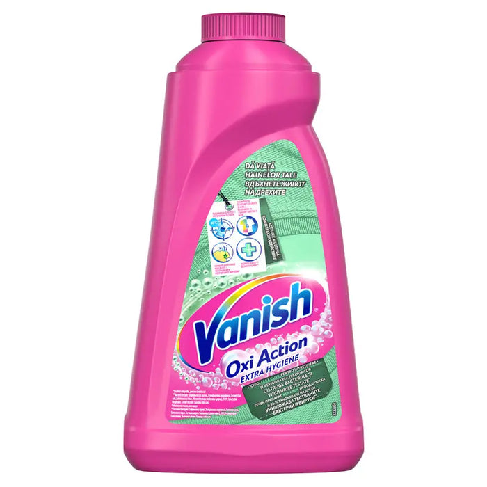 VANISH EXTRA HYGIENE STAIN REMOVER FOR COLORED AND WHITE LAUNDRY 940 ML - Почистващи препарати<<<Домашни