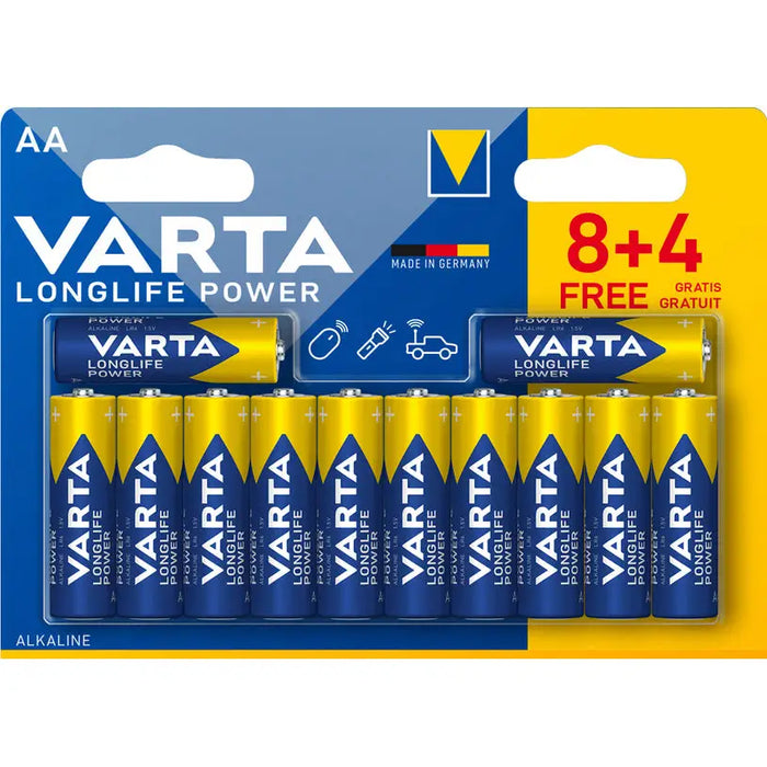 VARTA LONGLIFE POWER AA BATTERIES - Батерии<<<Батерии и фенери<<<Осветление<<<Praktiker&&&Батерии<<<Аксесоари за