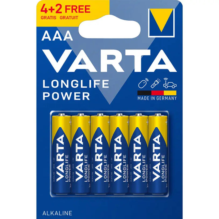 VARTA LONGLIFE POWER AAA BATTERIES - Батерии<<<Батерии и фенери<<<Осветление<<<Praktiker&&&Батерии<<<Аксесоари за