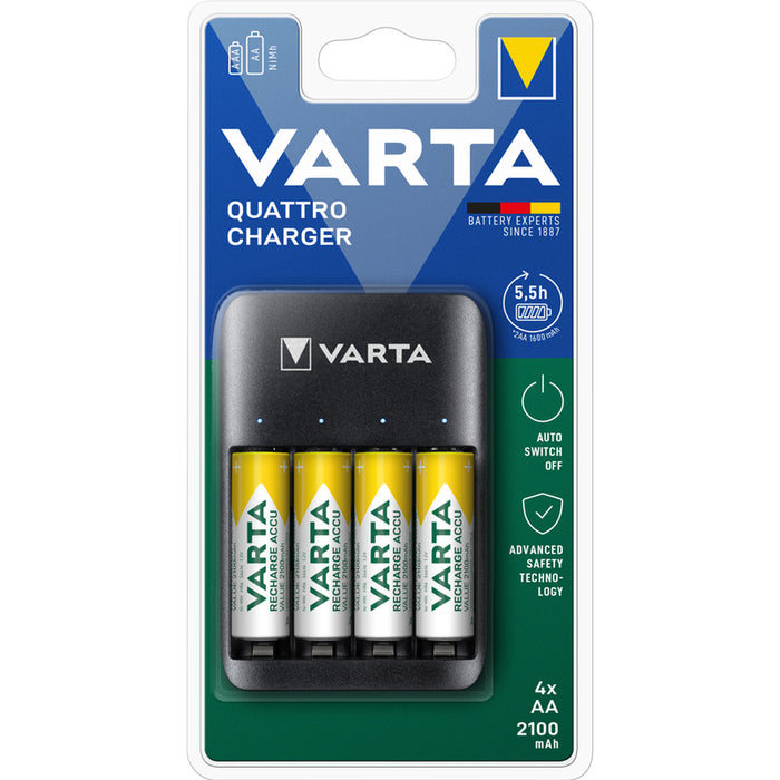 Battery charger Varta VALUE USB QUATTRO CHARGER BLI 1 + 4x 56703 AA