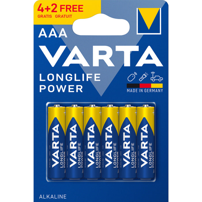 VARTA LONGLIFE POWER AAA BATTERIES