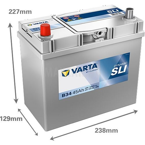 VARTA DYNAMIC SLI 45AH 330A L+ JIS