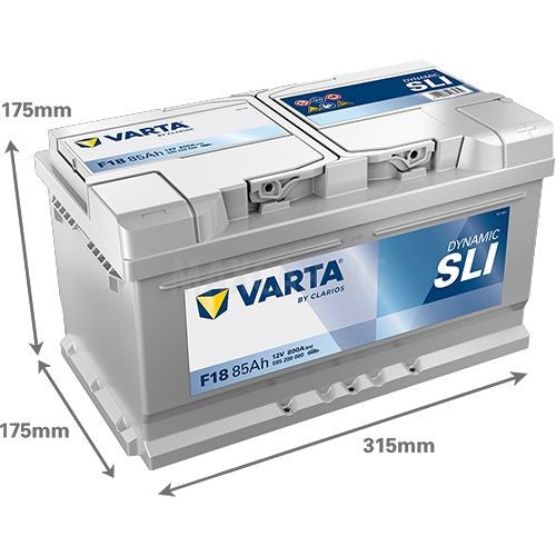 VARTA DYNAMIC SLI 85AH 800A R+
