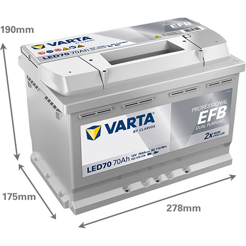VARTA PROFESSIONAL EFB 70AH 760A R+