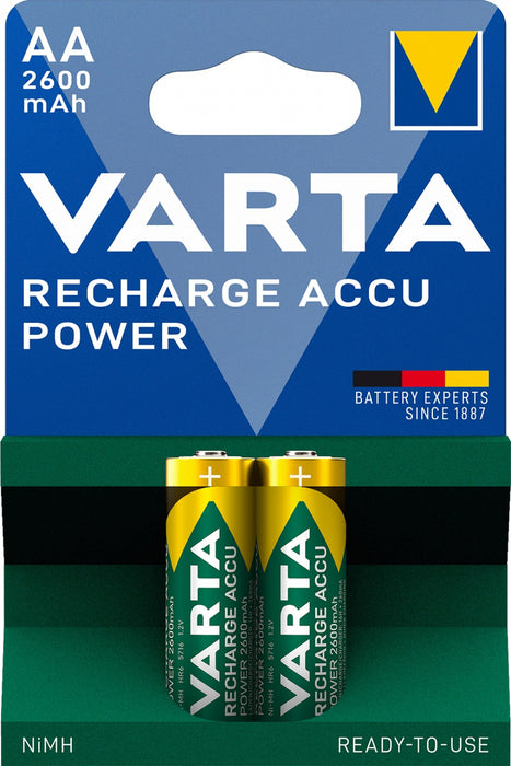 Batteries Varta RECH.ACCU POWER AA 2600mAh BLI 2