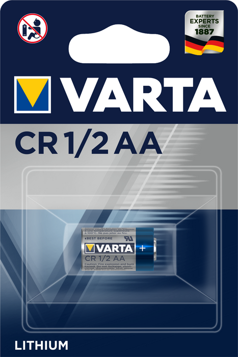 Lithium battery CR-1/2AA 3V 1000mAh VARTA
