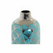 Vase DKD Home Decor 13 x 13 x 26 cm Porcelain Turquoise Oriental Chromed - Декорация и Осветление<<<Дом