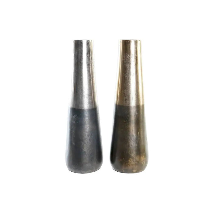 Vase DKD Home Decor 15,5 x 15,5 x 49,5 cm Aluminium Modern (2 Units) - Декорация и Осветление<<<Дом
