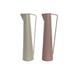 Vase DKD Home Decor 15 x 11 x 45 cm Beige Pink Iron (2 Units) - Декорация и Осветление<<<Дом Градина<<<BigBuy&&&Украса