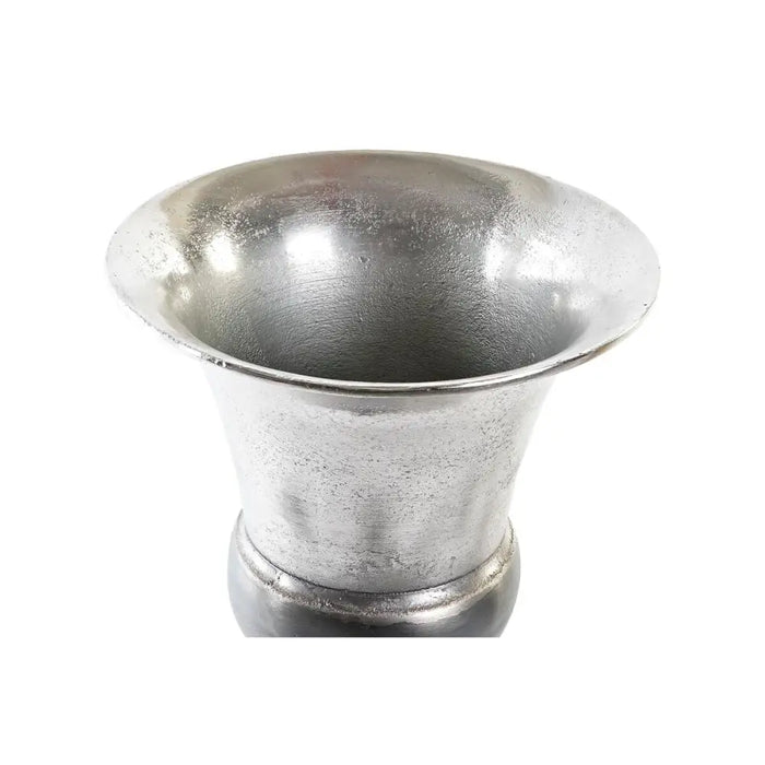 Vase DKD Home Decor 24 x 24 x 31,5 cm Silver Golden Aluminium Modern (2 Units) - Декорация и Осветление<<<Дом