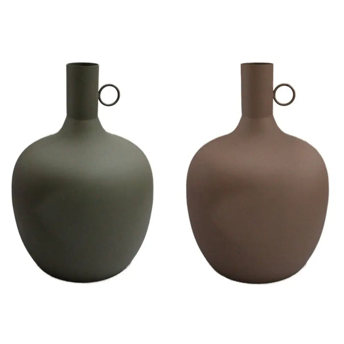 Vase DKD Home Decor Aluminium Urban (27 x 27 x 43 cm) (2 Units) - Декорация и Осветление<<<Дом