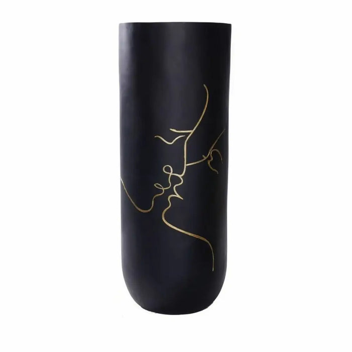 Vase DKD Home Decor Black Resin Modern (35 x 35 x 90 cm) - Декорация и Осветление<<<Дом Градина<<<BigBuy&&&Украса за