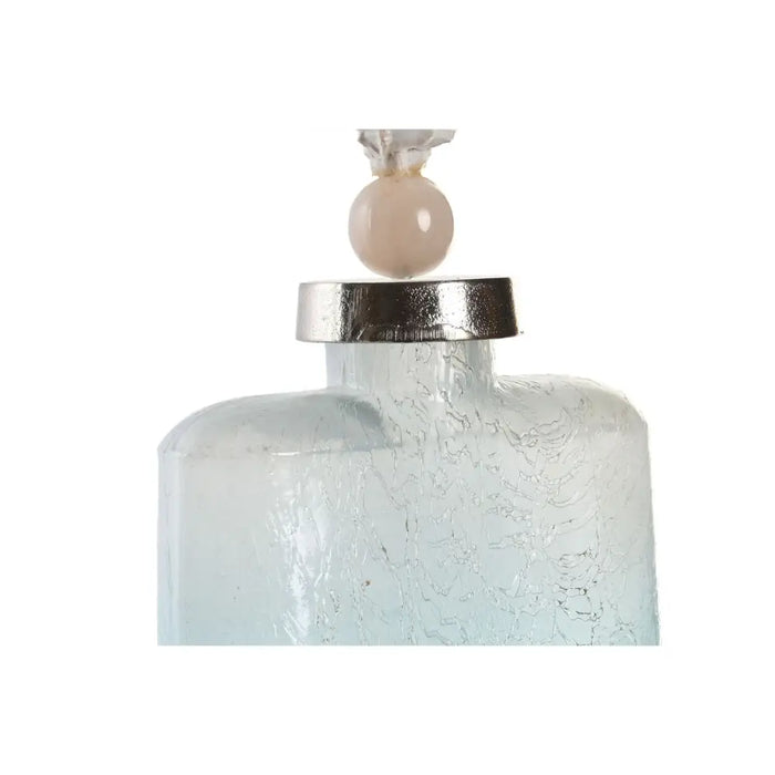 Vase DKD Home Decor Blue Aluminium Crystal Shell Mediterranean 9 x 17 x 43 cm - Декорация и Осветление<<<Дом