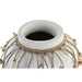 Vase DKD Home Decor Blue White Bamboo Shells 20 x 20 x 26 cm (2 Units) - Декорация и Осветление<<<Дом