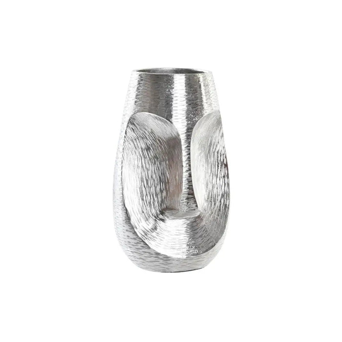Vase DKD Home Decor Face Silver Aluminium Modern (19 x 19 x 31 cm) - Декорация и Осветление<<<Дом
