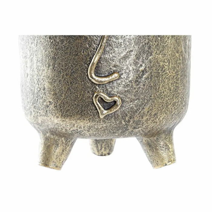 Vase DKD Home Decor Golden Magnesium Modern Face 33 x 23 x 25,5 cm - Декорация и Осветление<<<Дом
