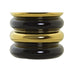 Vase DKD Home Decor Porcelain Black Golden Bicoloured Modern 15 x 15 x 29 cm - Декорация и Осветление<<<Дом