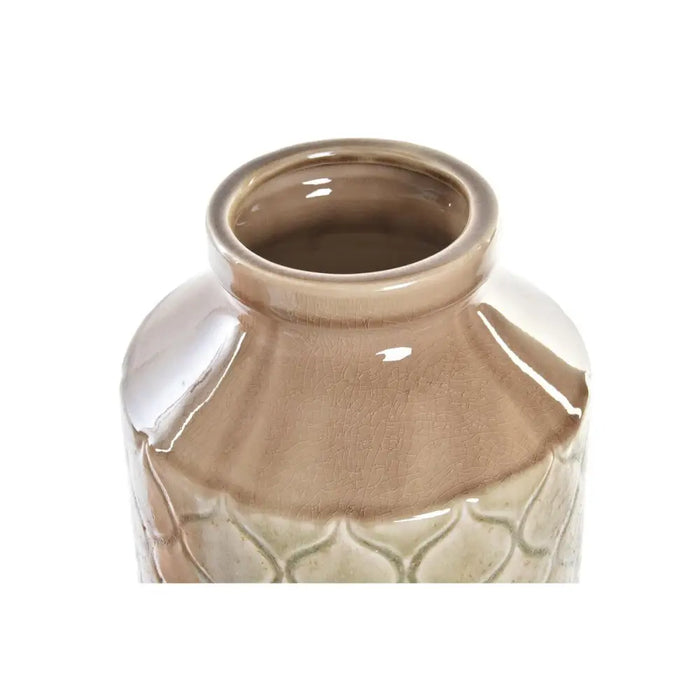 Vase DKD Home Decor Porcelain Orange Green (20 x 20 x 35 cm) (2 Units) - Декорация и Осветление<<<Дом