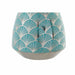 Vase DKD Home Decor Porcelain Turquoise Oriental Chromed 16 x 16 x 18 cm - Декорация и Осветление<<<Дом