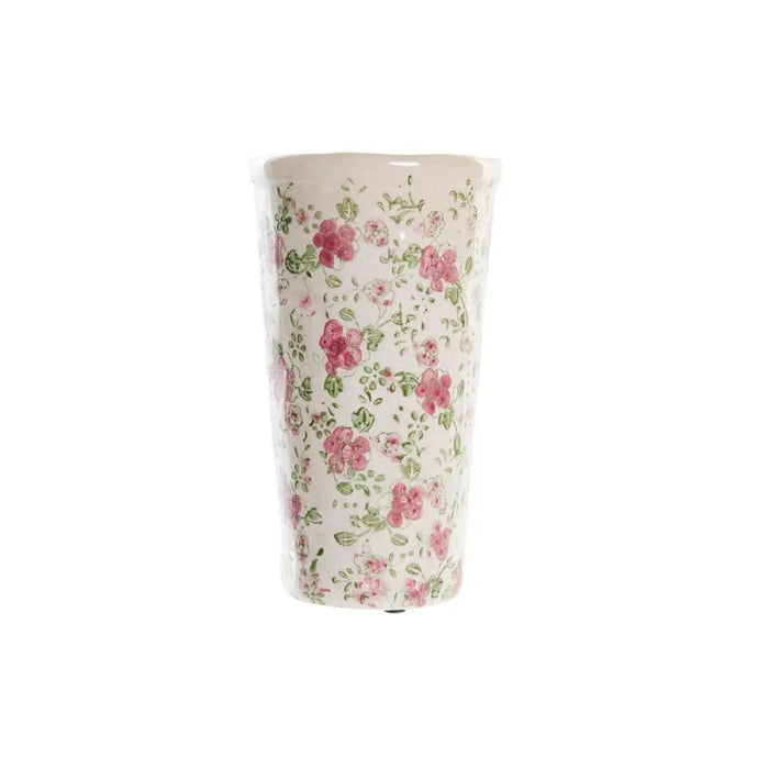 Vase DKD Home Decor White Green Maroon Stoneware Shabby Chic (14 x 14 x 25 cm) - Декорация и Осветление<<<Дом