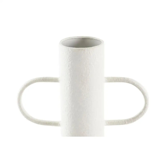 Vase DKD Home Decor White Natural Metal 20 x 16 x 40 cm - Декорация и Осветление<<<Дом Градина<<<BigBuy&&&Украса за