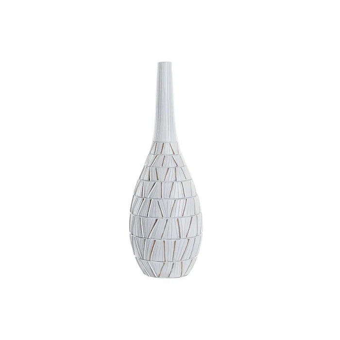 Vase DKD Home Decor White Resin Modern (18 x 18 x 50 cm) - Декорация и Осветление<<<Дом Градина<<<BigBuy&&&Украса за