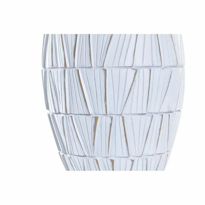 Vase DKD Home Decor White Resin Modern (19 x 19 x 60 cm) - Декорация и Осветление<<<Дом Градина<<<BigBuy&&&Украса за