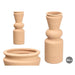 Vase Gift Decor Brown Ceramic Conical 15 x 44 x 15 - Декорация и Осветление<<<Дом Градина<<<BigBuy&&&Украса за средата