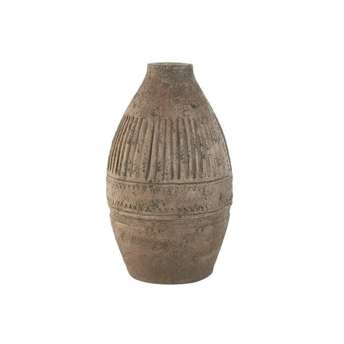 Vase Home ESPRIT Beige Magnesium 28 x 28 x 48 cm - Декорация и Осветление<<<Дом Градина<<<BigBuy&&&Украса за средата на