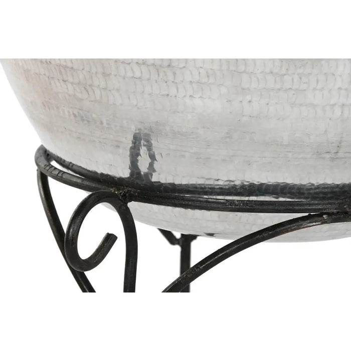 Vase Home ESPRIT Black Silver Aluminium 45 x 45 x 95 cm - Декорация и Осветление<<<Дом Градина<<<BigBuy&&&Украса за