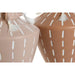 Vase Home ESPRIT Brown Light brown Ceramic Colonial Fringe 15,5 x 15,5 x 17,1 cm (2 Units) - Декорация и