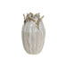 Vase Home ESPRIT Cream Ceramic Leaf of a plant 19 x 19 x 33 cm - Украса за средата на масата и вази<<<Декорация и
