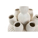 Vase Home ESPRIT Cream Ceramic Mediterranean 18 x 18 x 23 cm - Декорация и Осветление<<<Дом Градина<<<BigBuy&&&Украса
