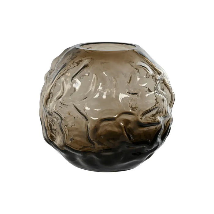 Vase Home ESPRIT Dark brown Crystal Modern 21,5 x 21,5 x 19 cm - Декорация и Осветление<<<Дом Градина<<<BigBuy&&&Украса