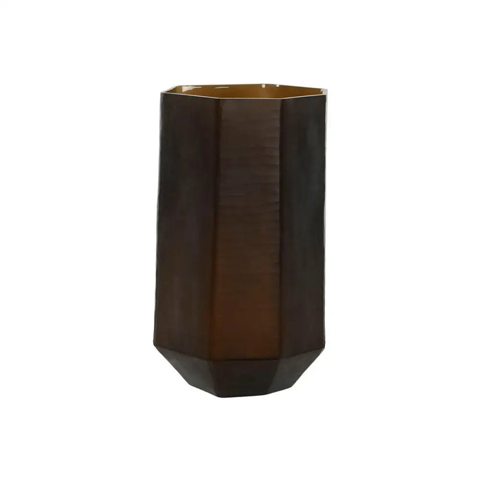 Vase Home ESPRIT Dark grey Crystal Modern 18 x 18 x 31 cm - Декорация и Осветление<<<Дом Градина<<<BigBuy&&&Украса за