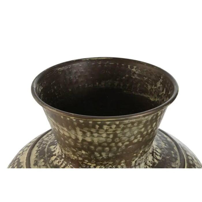 Vase Home ESPRIT Green Aluminium 42 x 42 x 45 cm - Декорация и Осветление<<<Дом Градина<<<BigBuy&&&Украса за средата на