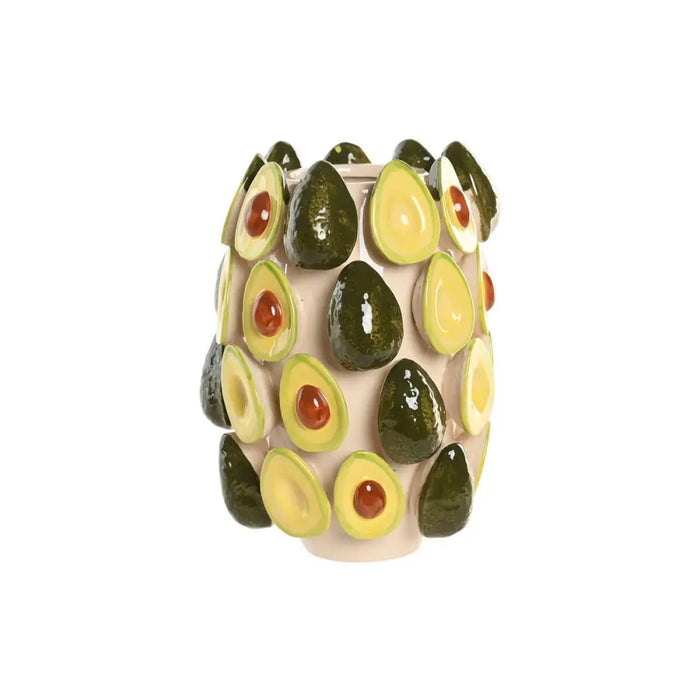 Vase Home ESPRIT Green Ceramic Avocado Tropical 20 x 20 x 26 cm - Украса за средата на масата и вази<<<Декорация и