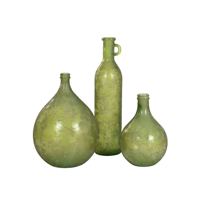 Vase Home ESPRIT Green Recycled glass Aged finish 40 x 40 x 56 cm - Декорация и Осветление<<<Дом