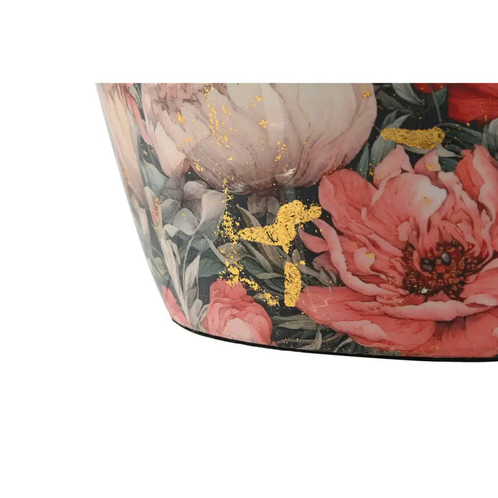 Vase Home ESPRIT Multicolour Pink Metal 33 x 33 x 35 cm - Декорация и Осветление<<<Дом Градина<<<BigBuy&&&Украса за