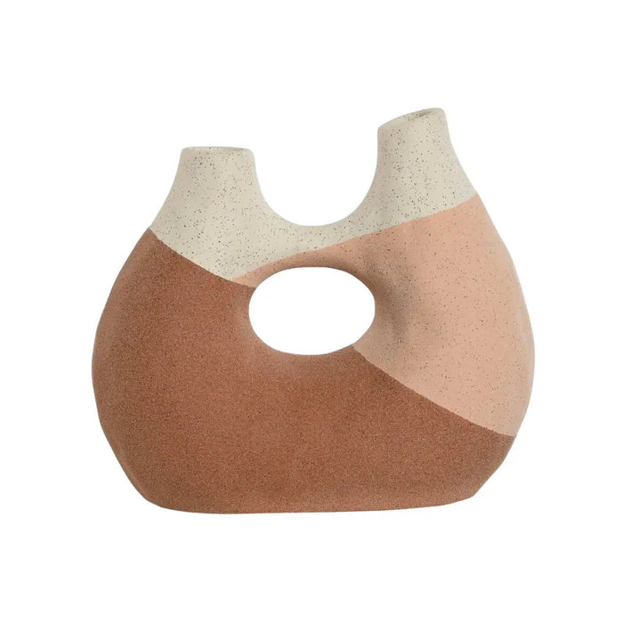 Vase Home ESPRIT Tricolour Ceramic Abstract 24 x 11 x 21 cm - Декорация и Осветление<<<Дом Градина<<<BigBuy&&&Украса за