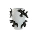 Vase Home ESPRIT White Black Stoneware Modern 27 X 27 X 29,5 cm - Декорация и Осветление<<<Дом