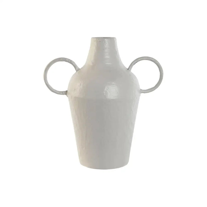 Vase Home ESPRIT White Metal 33,5 x 20 x 36 cm - Декорация и Осветление<<<Дом Градина<<<BigBuy&&&Украса за средата на
