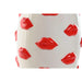 Vase Home ESPRIT White Red Dolomite 15 x 15 x 22,5 cm - Декорация и Осветление<<<Дом Градина<<<BigBuy&&&Украса за