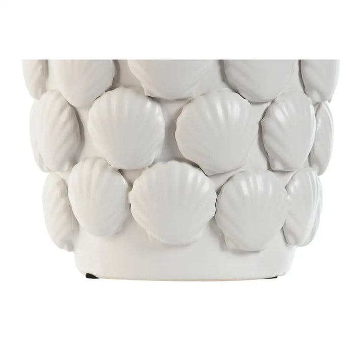 Vase Home ESPRIT White Stoneware Mediterranean 15,5 X 15,5 X 33,5 cm - Декорация и Осветление<<<Дом