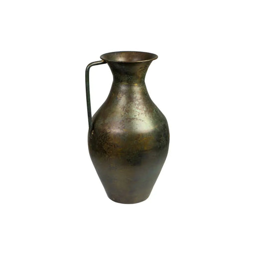 Vase Romimex Antique Brown Metal 22 x 39 x 22 cm With handle - Декорация и Осветление<<<Дом Градина<<<BigBuy&&&Украса