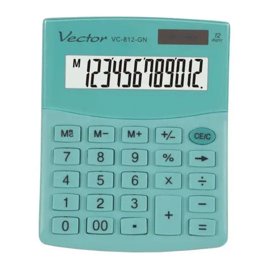 VECTOR CALCULATOR OFFICE KAV VC-812 GN GREEN - CalculatorsARB-KLK<<<Office suppliesARB<<<ActionPL