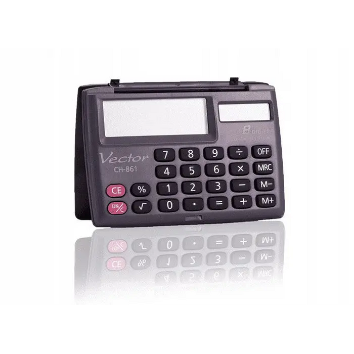 Vector KAV CH-861 pocket calculator 8 digits 87 x 58 mm black - CalculatorsARB-KLK<<<Office suppliesARB<<<ActionPL