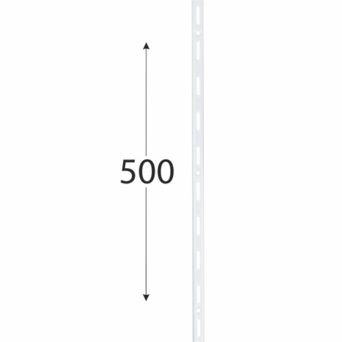 SINGLE RAIL 500MM WHITE